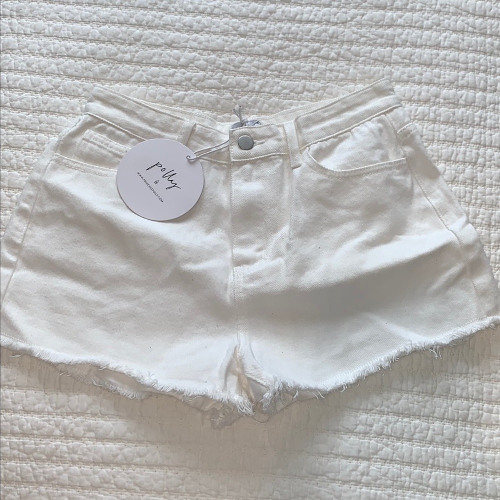 princess polly white denim skirt